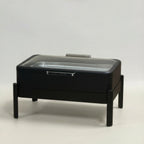 Thumbnail image #1 for Eastern Tabletop Ecoburner EB15509 Powered Waterless Rectangular Chafing Dish with Hinged Cover, Matte Black