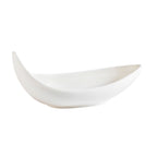 Thumbnail image #1 for CAC China Accessories BDS-7 Porcelain Boat-Shaped Dish, 7 in, Bone White Case of 3 Dozen