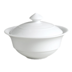 Thumbnail image #1 for Steelite International Rene Ozorio, Aura 6300P042 Porcelain Bowl Lid, 6.625-Inch, Oven Safe Case of 2 Dozen