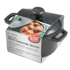 Thumbnail image #2 for TableCraft Products CW30110 Mini Cast Iron Casserole Dish, 8 oz, Round, with Handles and Lid Case of 4