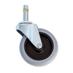 Thumbnail image #1 for New Age C405 3-inch Swivel Stem Caster, Thermoplastic Rubber on Polyolefin Core, 1-inch Face, 7/16-inch Stem, 125-lb Capacity