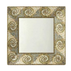 Thumbnail image #1 for G.E.T. Mosaic ML-104-MO . . 10-Inch Square Wide-Rim Melamine Plate Case of 12