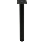 Thumbnail image #1 for Oak Street SSBLS4-BAR Table Base Column, 4-Inch Steel, 39-Inch Bar Height, Black Wrinkle Powder Coat