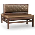 Thumbnail image #1 for JustChair Manufacturing JBD-WT-SBT-36-GR1/COM Double Restaurant Booth, 36"H, Wood Frame, Button-Tufted Upholstered Back and Seat
