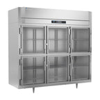 Thumbnail image #1 for Victory Refrigeration UltraSpec™ RSA-3D-S1-EW-HG-HC Three-Section Reach-In Refrigerator, 74.16 Cu. Ft., Six Glass Half-Doors, Self-Contained