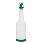 Thumbnail image #1 for Alegacy Foodservice Products PQ2GR 32 oz Green Polyethylene Pourer with Free-Flow Spout, Base and Protective Cap Case of 12