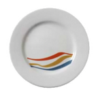 Thumbnail image #1 for Vertex China Rubicon RB-6-AH Round China Plate, 6-1/2", Polished Foot, Magnesium-Reinforced, Super White Case of 3 Dozen