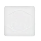 Thumbnail image #1 for CAC China Modern MDN-16 Square Porcelain Plate, 10-1/2 inch, Bone White 1 Dozen