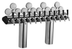 Thumbnail image #5 for Perlick 12-Faucet Illuminated Winged Bridge Draft Tower, Countertop, Glycol-Cooled, Stainless Steel