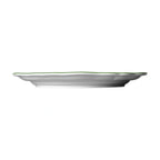 Thumbnail image #2 for Steelite International Folio, Porcelain 62580FP810 Round Porcelain Rim Plate, 11-1/4", Scalloped Edge, Double Line Green 1 Dozen