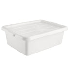 Thumbnail image #1 for CAC China BTCV-57WT Bus Box Cover, Polypropylene, White, 23-1/4"L x 16-7/8"W