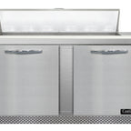 Thumbnail image #2 for Continental Refrigerator SW60N12-FB 2-Door Sandwich Prep Table, 60" Wide, Front-Breathing, 12-Pan, Stainless Steel