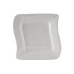 Thumbnail image #1 for Tuxton China Accessories BWZ-063C Wave Plate, 6.375"W x 6.375"D x 0.88"H, vitrified china, stackable, chip resistant, microwave, dishwasher 1 Dozen