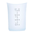 Thumbnail image #1 for iSi North America iSi Basics Flex-It B26300 Silicone Measuring Cup, 1 Cup, Clear, US & Metric Markings, Heat-Resistant Case of 9