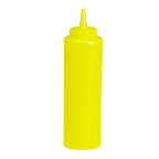 Thumbnail image #1 for TableCraft Products 112M-1 12 oz Yellow Squeeze Bottle with Cone Tip Case of 12