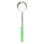 Thumbnail image #1 for TableCraft Products 6704 4 oz Solid Portion Control Serving Spoon, Stainless Steel with Green Plastic Handle Case of 12