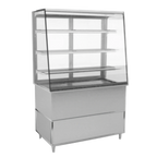 Thumbnail image #1 for RPI Industries Vienna VICD3-34-R-SL-SC-INS Refrigerated Countertop Display Case, 44-3/8"W, 3 Adjustable Glass Shelves, Self-Contained