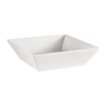 Thumbnail image #1 for CAC China Tango TGO-B8 Square Embossed Porcelain Bowl, 42 oz, 8" Case of 2 Dozen
