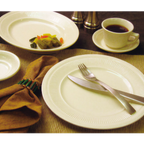 Thumbnail image #2 for International Tableware Athena AT-1 Low Ceramic Coffee Cup, 7 oz, Stackable, with Handle Case of 3 Dozen