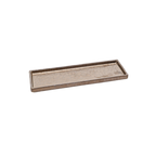 Thumbnail image #1 for Korin Inc Musashi PLL-MS2421 Rectangular China Plate, 9-1/4", Metallic Gold Glaze