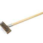 Thumbnail image #1 for Alegacy Foodservice Products GB8704 Grill/Oven Cleaning Brush with Scraper, Steel Bristles, 27" Handle