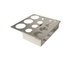 Thumbnail image #2 for BK Resources 11-Hole Open-Bottom Stainless Steel Ice Bin Bottle Organizer Insert for 18-Inch Ice Bins