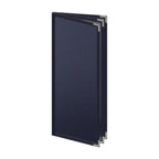 Thumbnail image #1 for Risch Pajco 2004 4.25X11 Semi-Flexible Booklet Menu Cover, 4-1/4 x 11 Inch, 4-View, Stitched Leatherette Binding, Metal Corners Case of 25
