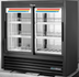 Thumbnail image #5 for True 48-Inch Wide Pass-Thru 2-Section Glass Door Merchandiser Refrigerator