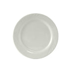 Thumbnail image #1 for Tuxton China Sonoma YPA-062 Porcelain Plate, 6-1/4 in., Round, Wide Rim, Embossed Case of 3 Dozen