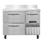 Thumbnail image #1 for Continental Refrigerator RA43SNBS-D 43" Shallow-Depth Worktop Refrigerator, 2-Section, 2 Drawers & Half-Height Door