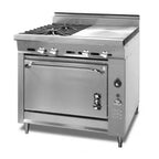 Thumbnail image #1 for Montague Company Legend 136-14E 36" Gas Range with 2 Open Burners, 18" Hot Top and Standard Oven