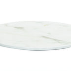 Thumbnail image #1 for Cal-Mil 24409-8-81 Round Melamine Tray, 8.75" Diameter x 0.75"H, White Marble Case of 6