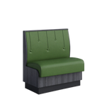 Thumbnail image #1 for ATSMFG ATS AT&S-ASD-KR36-RD GR8 Karender Deuce Booth, single, 30" long x 36" high, Raindrop back, Upholstery and foam fitted over a computer-cut