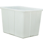 Thumbnail image #1 for New Age 0820 20-Bushel Polyethylene Tub, White, 36"D x 31"H x 52"W