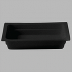 Thumbnail image #1 for Eastern Tabletop Ecoburner EB15403 Rectangular Porcelain Food Pan, GN 1/2, Pearl Black Case of 2