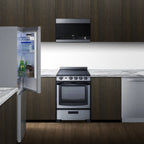 Thumbnail image #2 for Summit Commercial Summit Appliance FFBF124SSIM Refrigerator-Freezer, 11.7 cu. ft. capacity, Bottom Mount, counter-depth design, 23.5"W x 25.25"D x