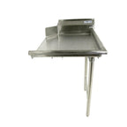 Thumbnail image #1 for SunFab SFCDT-36R Dish Table, 36"W x 30"D, Left-to-Right Operation, 8"H Tile-Edge Backsplash, 16-Gauge 304 Stainless Steel