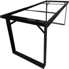 Thumbnail image #1 for Oak Street JUB3072-FRAME Picnic-Style Table Frame, 72 x 30 x 42 in, Powder-Coated Steel, Knock-Down, Tabletop Not Included