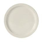 Thumbnail image #1 for Tuxton China ATU-005 9" Ceramic Specialty Plate, Round, Narrow Rim, Pearl White Case of 2 Dozen