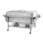 Thumbnail image #1 for Thunder Group SLRCF002 Full-Size Stainless Steel Chafer, 8 qt, Rectangular, Lift-Off Cover