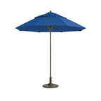 Thumbnail image #1 for Grosfillex Windmaster 98829731 9 ft Round Patio Umbrella, Aluminum Pole, Recacril Fabric, Pacific Blue