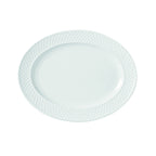 Thumbnail image #1 for Libbey Eos 999013009 Porcelain Oval Platter, 11-1/8" x 8-3/4", Embossed Rim
