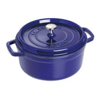 Thumbnail image #1 for Zwilling J.A. Henckels Staub® 1004286 Round Enameled Cast Iron Dutch Oven, 2.75 qt, Dark Blue, with Cover, Induction Ready