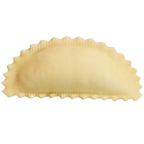 Thumbnail image #1 for Arcobaleno Pasta Equipment MOLD-AMFR-43 Ravioli Mold, 36 g, 100 x 45 mm, Half-Moon Scalloped Edge