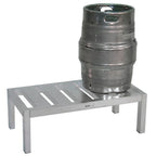 Thumbnail image #1 for SPG International Kelmax 4H2272 Keg Rack, 8-Keg Capacity, Welded Aluminum, 54"W x 24"D x 76"H