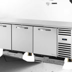 Thumbnail image #5 for True Mfg. - General Foodservice SPEC SERIES TUC-93-HC~SPEC3 3-Section Deep Undercounter Refrigerator, 3 Solid Doors, Stainless Steel, Side-Mounted