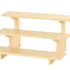 Thumbnail image #2 for Cal-Mil Logan 25230-93 Three-Tier Modular Rectangular Wood Buffet Shelf, 29"W x 18.5"D x 15.25"H