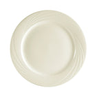 Thumbnail image #1 for CAC China Garden State GAD-8 Porcelain Plate, 9 in, Round, Embossed Rim, Bone White Case of 2 Dozen