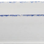 Thumbnail image #2 for International Tableware Provincial™ PR-13-CB ™ Porcelain Platter, 11-5/8"L x 5-7/8"W, Organic Rectangle, White with Blue 1 Dozen