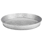 Thumbnail image #1 for TableCraft Products Galvanized GP10 Round Galvanized Steel Dinner Platter, 10-1/2" Diameter x 1-1/4" Deep Case of 12